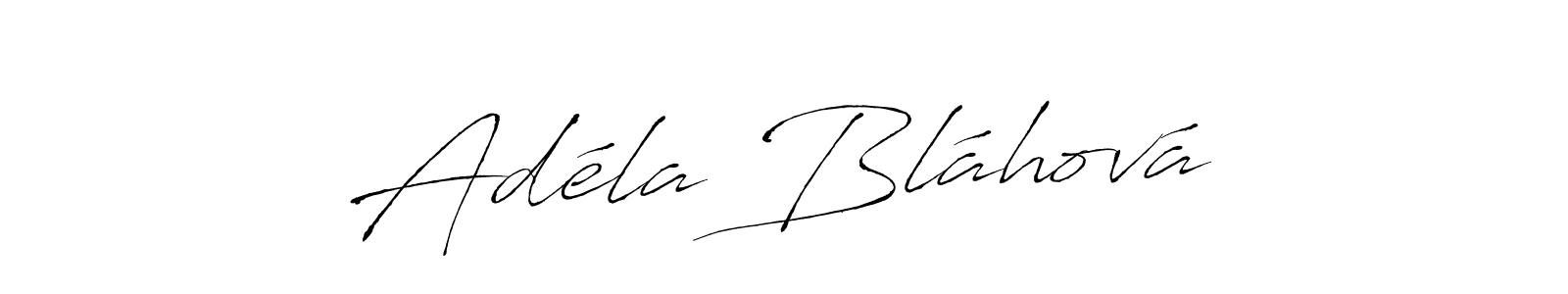 Create a beautiful signature design for name Adéla Bláhová. With this signature (Antro_Vectra) fonts, you can make a handwritten signature for free. Adéla Bláhová signature style 6 images and pictures png