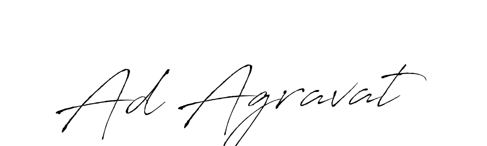 Design your own signature with our free online signature maker. With this signature software, you can create a handwritten (Antro_Vectra) signature for name Ad Agravat. Ad Agravat signature style 6 images and pictures png