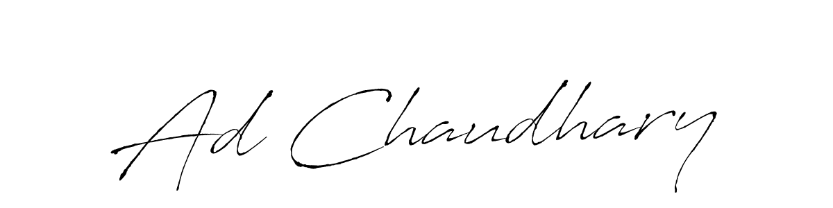 You can use this online signature creator to create a handwritten signature for the name Ad Chaudhary. This is the best online autograph maker. Ad Chaudhary signature style 6 images and pictures png