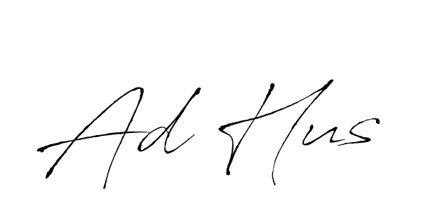 Design your own signature with our free online signature maker. With this signature software, you can create a handwritten (Antro_Vectra) signature for name Ad Hus. Ad Hus signature style 6 images and pictures png