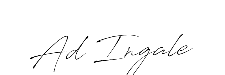 How to make Ad Ingale signature? Antro_Vectra is a professional autograph style. Create handwritten signature for Ad Ingale name. Ad Ingale signature style 6 images and pictures png