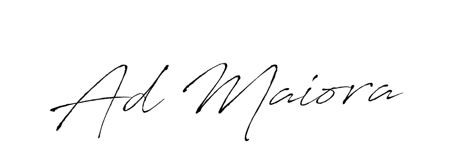 if you are searching for the best signature style for your name Ad Maiora. so please give up your signature search. here we have designed multiple signature styles  using Antro_Vectra. Ad Maiora signature style 6 images and pictures png