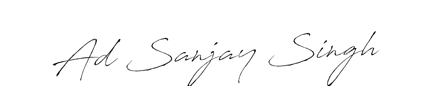 How to make Ad Sanjay Singh signature? Antro_Vectra is a professional autograph style. Create handwritten signature for Ad Sanjay Singh name. Ad Sanjay Singh signature style 6 images and pictures png