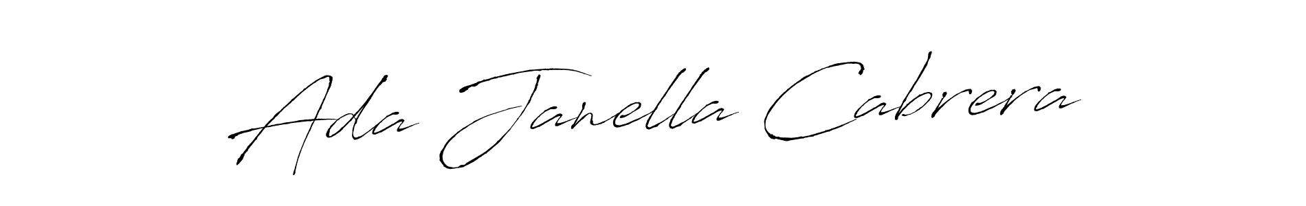 Antro_Vectra is a professional signature style that is perfect for those who want to add a touch of class to their signature. It is also a great choice for those who want to make their signature more unique. Get Ada Janella Cabrera name to fancy signature for free. Ada Janella Cabrera signature style 6 images and pictures png