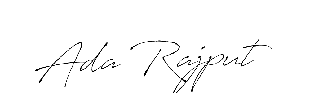 How to make Ada Rajput name signature. Use Antro_Vectra style for creating short signs online. This is the latest handwritten sign. Ada Rajput signature style 6 images and pictures png