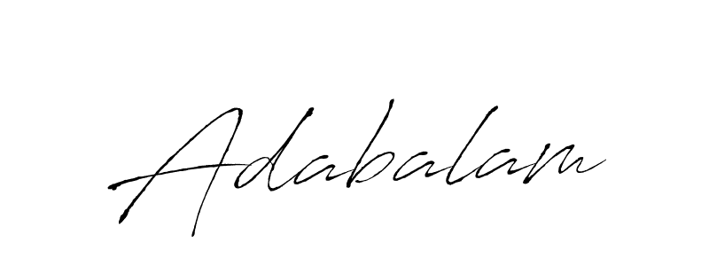 How to make Adabalam name signature. Use Antro_Vectra style for creating short signs online. This is the latest handwritten sign. Adabalam signature style 6 images and pictures png