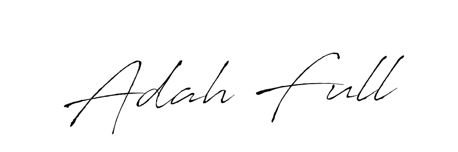 Design your own signature with our free online signature maker. With this signature software, you can create a handwritten (Antro_Vectra) signature for name Adah Full. Adah Full signature style 6 images and pictures png