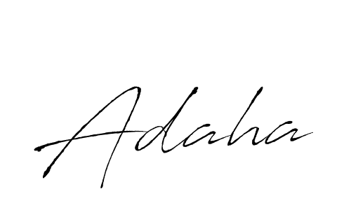 How to make Adaha signature? Antro_Vectra is a professional autograph style. Create handwritten signature for Adaha name. Adaha signature style 6 images and pictures png