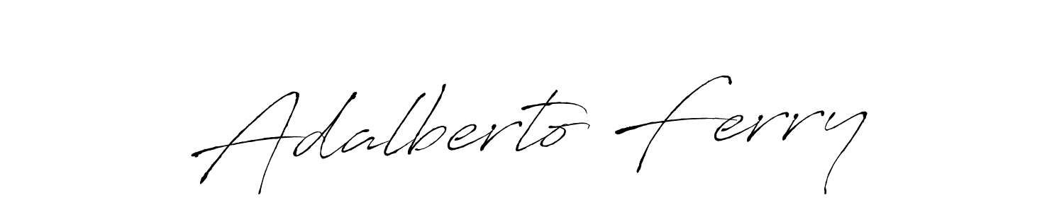 You should practise on your own different ways (Antro_Vectra) to write your name (Adalberto Ferry) in signature. don't let someone else do it for you. Adalberto Ferry signature style 6 images and pictures png