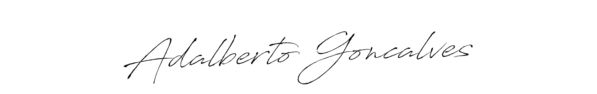 Antro_Vectra is a professional signature style that is perfect for those who want to add a touch of class to their signature. It is also a great choice for those who want to make their signature more unique. Get Adalberto Goncalves name to fancy signature for free. Adalberto Goncalves signature style 6 images and pictures png