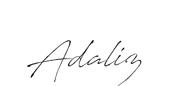 How to make Adaliz name signature. Use Antro_Vectra style for creating short signs online. This is the latest handwritten sign. Adaliz signature style 6 images and pictures png