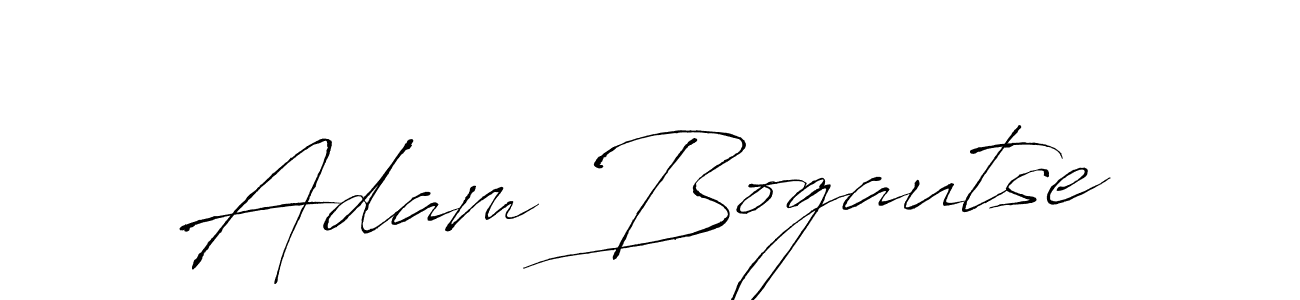 How to make Adam Bogautse name signature. Use Antro_Vectra style for creating short signs online. This is the latest handwritten sign. Adam Bogautse signature style 6 images and pictures png