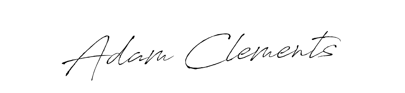 Design your own signature with our free online signature maker. With this signature software, you can create a handwritten (Antro_Vectra) signature for name Adam Clements. Adam Clements signature style 6 images and pictures png