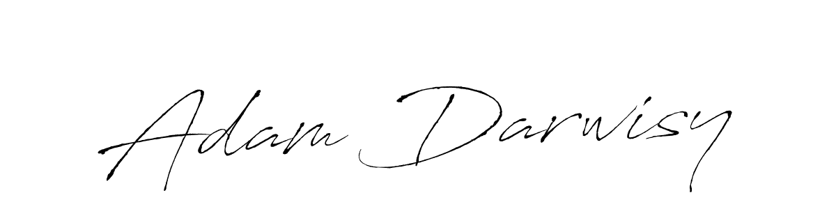 How to make Adam Darwisy name signature. Use Antro_Vectra style for creating short signs online. This is the latest handwritten sign. Adam Darwisy signature style 6 images and pictures png