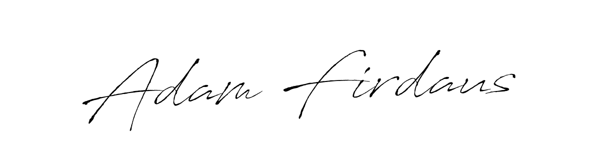 The best way (Antro_Vectra) to make a short signature is to pick only two or three words in your name. The name Adam Firdaus include a total of six letters. For converting this name. Adam Firdaus signature style 6 images and pictures png