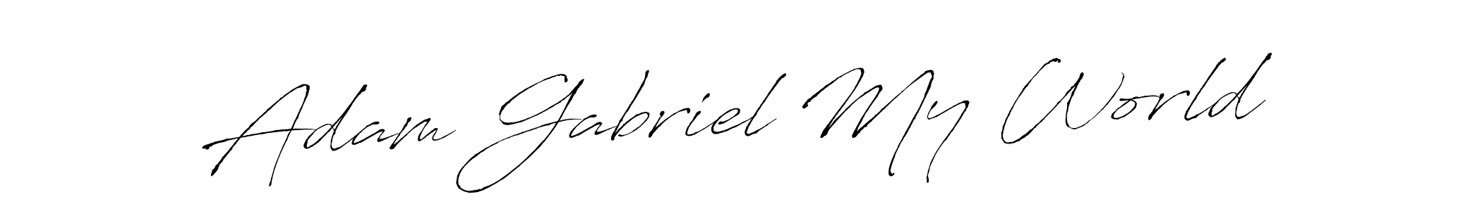 It looks lik you need a new signature style for name Adam Gabriel My World. Design unique handwritten (Antro_Vectra) signature with our free signature maker in just a few clicks. Adam Gabriel My World signature style 6 images and pictures png