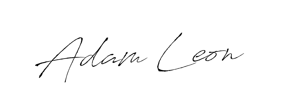 Make a beautiful signature design for name Adam Leon. With this signature (Antro_Vectra) style, you can create a handwritten signature for free. Adam Leon signature style 6 images and pictures png