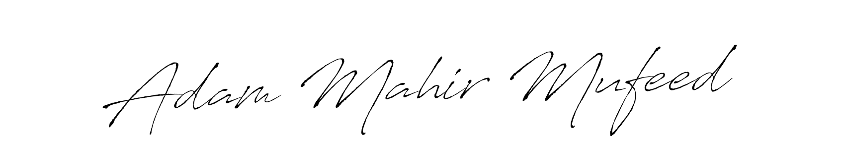 Make a beautiful signature design for name Adam Mahir Mufeed. With this signature (Antro_Vectra) style, you can create a handwritten signature for free. Adam Mahir Mufeed signature style 6 images and pictures png