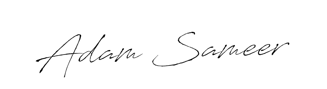 Adam Sameer stylish signature style. Best Handwritten Sign (Antro_Vectra) for my name. Handwritten Signature Collection Ideas for my name Adam Sameer. Adam Sameer signature style 6 images and pictures png