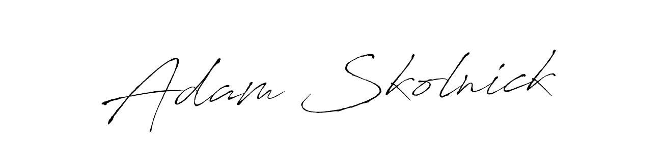 Create a beautiful signature design for name Adam Skolnick. With this signature (Antro_Vectra) fonts, you can make a handwritten signature for free. Adam Skolnick signature style 6 images and pictures png