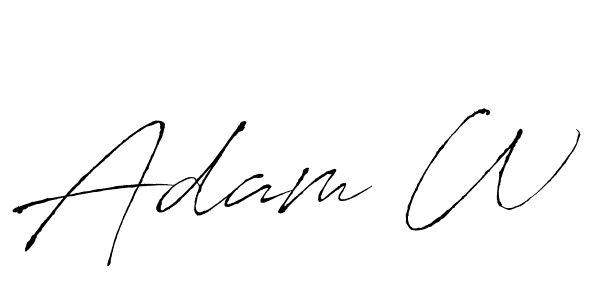 You should practise on your own different ways (Antro_Vectra) to write your name (Adam W) in signature. don't let someone else do it for you. Adam W signature style 6 images and pictures png