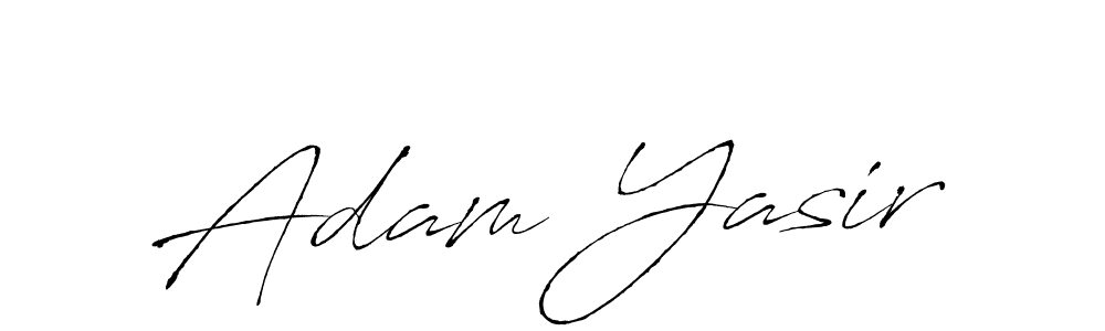 Make a beautiful signature design for name Adam Yasir. With this signature (Antro_Vectra) style, you can create a handwritten signature for free. Adam Yasir signature style 6 images and pictures png