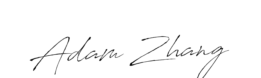 Make a beautiful signature design for name Adam Zhang. With this signature (Antro_Vectra) style, you can create a handwritten signature for free. Adam Zhang signature style 6 images and pictures png