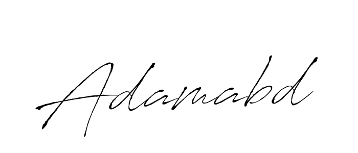 How to make Adamabd signature? Antro_Vectra is a professional autograph style. Create handwritten signature for Adamabd name. Adamabd signature style 6 images and pictures png