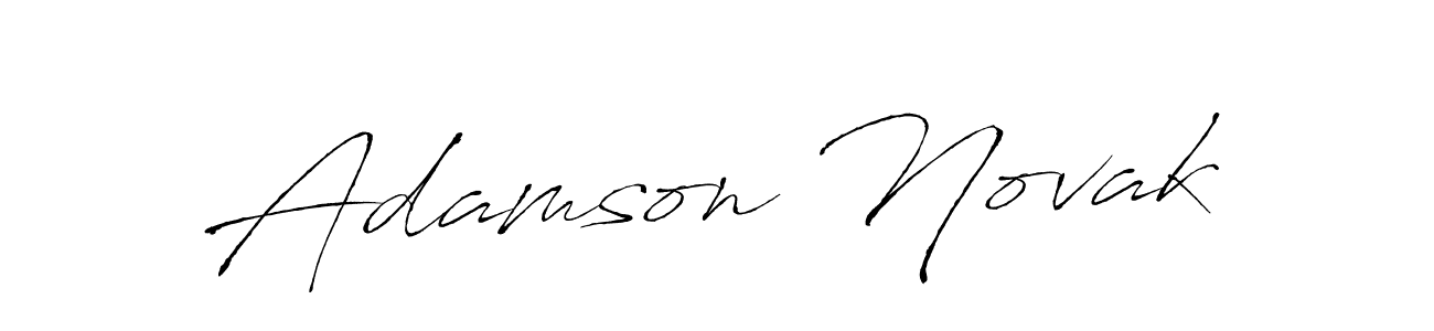 You should practise on your own different ways (Antro_Vectra) to write your name (Adamson Novak) in signature. don't let someone else do it for you. Adamson Novak signature style 6 images and pictures png