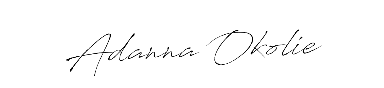 Use a signature maker to create a handwritten signature online. With this signature software, you can design (Antro_Vectra) your own signature for name Adanna Okolie. Adanna Okolie signature style 6 images and pictures png