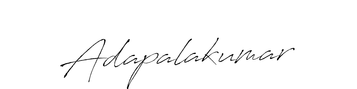 Make a beautiful signature design for name Adapalakumar. With this signature (Antro_Vectra) style, you can create a handwritten signature for free. Adapalakumar signature style 6 images and pictures png