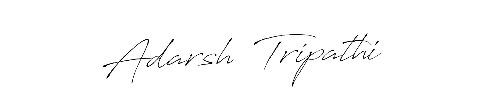 The best way (Antro_Vectra) to make a short signature is to pick only two or three words in your name. The name Adarsh  Tripathi include a total of six letters. For converting this name. Adarsh  Tripathi signature style 6 images and pictures png