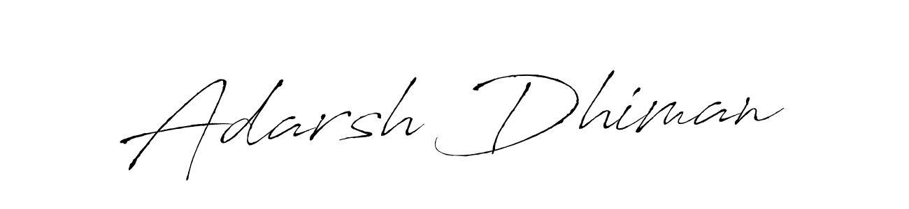 The best way (Antro_Vectra) to make a short signature is to pick only two or three words in your name. The name Adarsh Dhiman include a total of six letters. For converting this name. Adarsh Dhiman signature style 6 images and pictures png