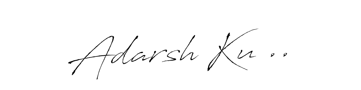 Use a signature maker to create a handwritten signature online. With this signature software, you can design (Antro_Vectra) your own signature for name Adarsh Ku ... Adarsh Ku .. signature style 6 images and pictures png