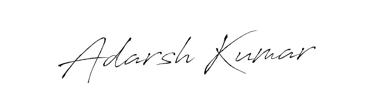 Create a beautiful signature design for name Adarsh Kumar. With this signature (Antro_Vectra) fonts, you can make a handwritten signature for free. Adarsh Kumar signature style 6 images and pictures png
