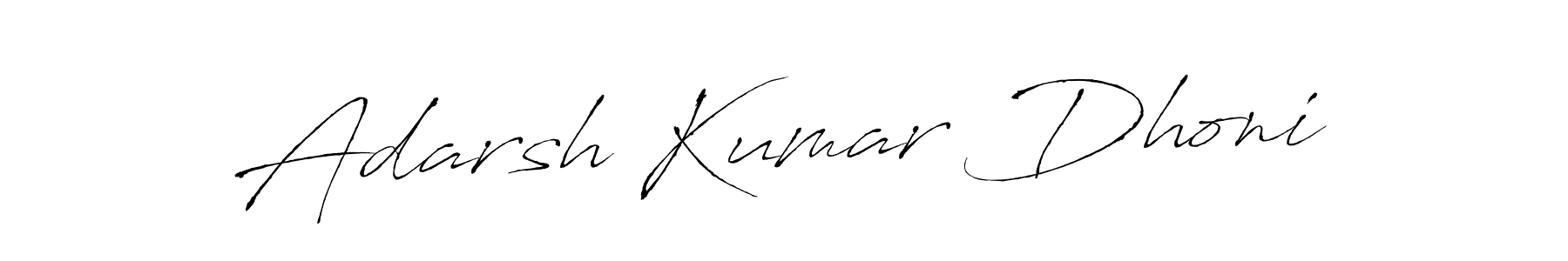 Adarsh Kumar Dhoni stylish signature style. Best Handwritten Sign (Antro_Vectra) for my name. Handwritten Signature Collection Ideas for my name Adarsh Kumar Dhoni. Adarsh Kumar Dhoni signature style 6 images and pictures png