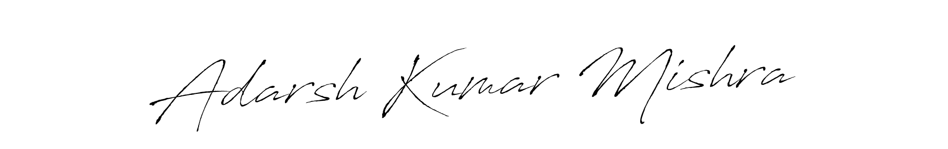 Create a beautiful signature design for name Adarsh Kumar Mishra. With this signature (Antro_Vectra) fonts, you can make a handwritten signature for free. Adarsh Kumar Mishra signature style 6 images and pictures png