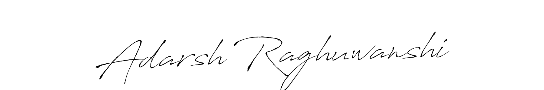 Make a beautiful signature design for name Adarsh Raghuwanshi. With this signature (Antro_Vectra) style, you can create a handwritten signature for free. Adarsh Raghuwanshi signature style 6 images and pictures png