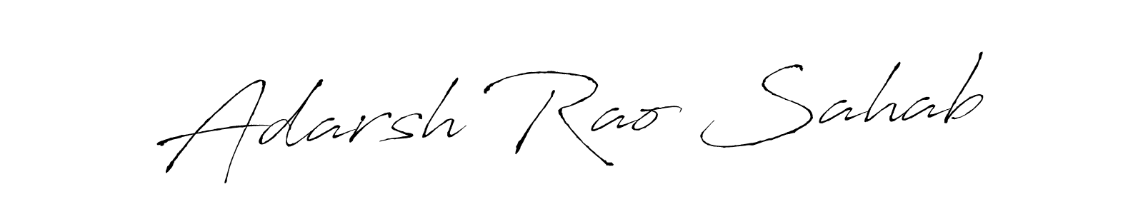 Make a beautiful signature design for name Adarsh Rao Sahab. With this signature (Antro_Vectra) style, you can create a handwritten signature for free. Adarsh Rao Sahab signature style 6 images and pictures png
