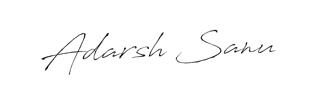 Make a beautiful signature design for name Adarsh Sanu. Use this online signature maker to create a handwritten signature for free. Adarsh Sanu signature style 6 images and pictures png