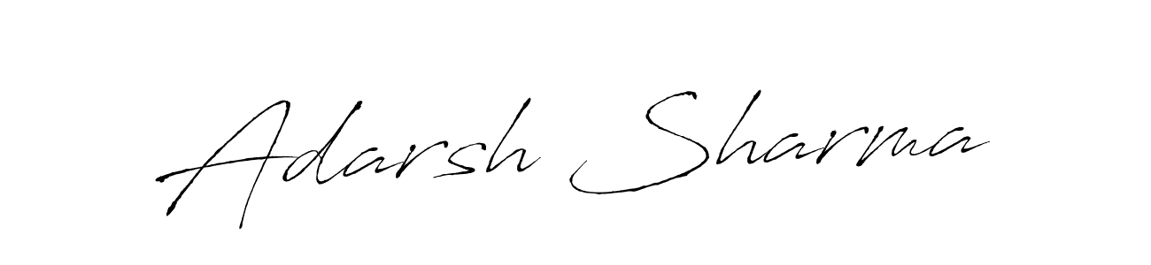 Adarsh Sharma stylish signature style. Best Handwritten Sign (Antro_Vectra) for my name. Handwritten Signature Collection Ideas for my name Adarsh Sharma. Adarsh Sharma signature style 6 images and pictures png