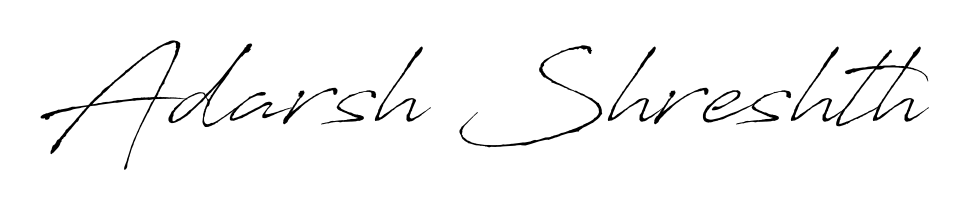 The Antro_Vectra signature style provides a bold statement for name Adarsh Shreshth. Designed for business owners, executives, and leaders. Adarsh Shreshth signature style 6 images and pictures png