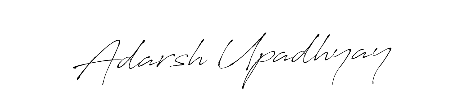 This is the best signature style for the Adarsh Upadhyay name. Also you like these signature font (Antro_Vectra). Mix name signature. Adarsh Upadhyay signature style 6 images and pictures png