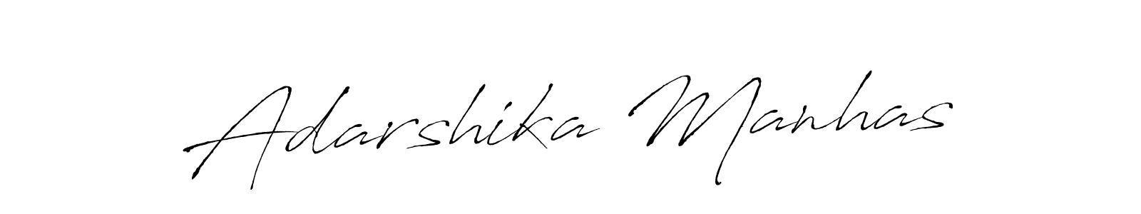 Also we have Adarshika Manhas name is the best signature style. Create professional handwritten signature collection using Antro_Vectra autograph style. Adarshika Manhas signature style 6 images and pictures png