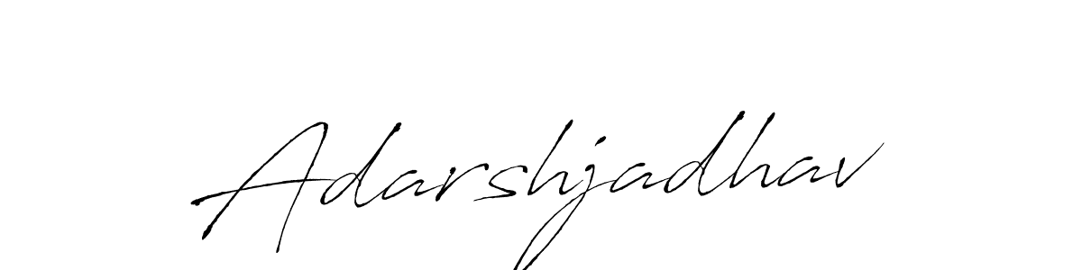 How to make Adarshjadhav name signature. Use Antro_Vectra style for creating short signs online. This is the latest handwritten sign. Adarshjadhav signature style 6 images and pictures png