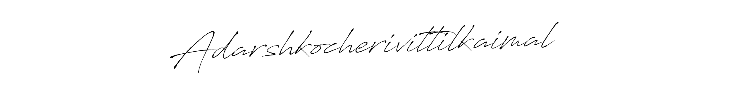 Adarshkocherivittilkaimal stylish signature style. Best Handwritten Sign (Antro_Vectra) for my name. Handwritten Signature Collection Ideas for my name Adarshkocherivittilkaimal. Adarshkocherivittilkaimal signature style 6 images and pictures png
