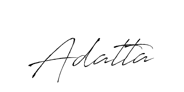 You should practise on your own different ways (Antro_Vectra) to write your name (Adatta) in signature. don't let someone else do it for you. Adatta signature style 6 images and pictures png