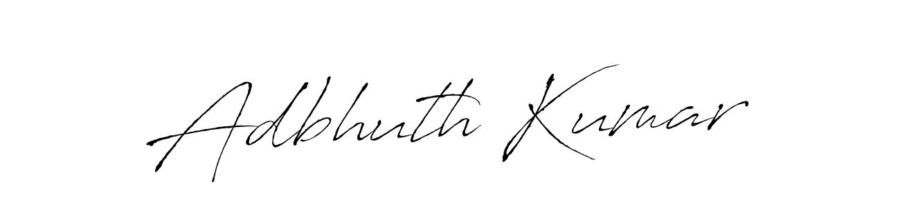 Also we have Adbhuth Kumar name is the best signature style. Create professional handwritten signature collection using Antro_Vectra autograph style. Adbhuth Kumar signature style 6 images and pictures png