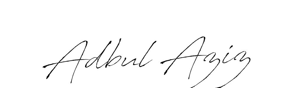 How to make Adbul Aziz name signature. Use Antro_Vectra style for creating short signs online. This is the latest handwritten sign. Adbul Aziz signature style 6 images and pictures png