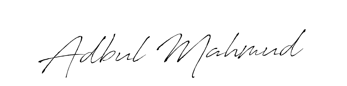 How to make Adbul Mahmud name signature. Use Antro_Vectra style for creating short signs online. This is the latest handwritten sign. Adbul Mahmud signature style 6 images and pictures png